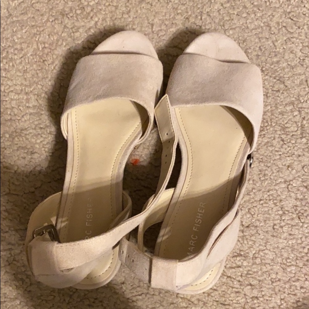 Marc fisher suede sandals!